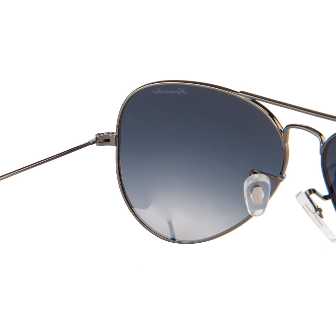 BRANDED Mid Gunmetal Full Rim Aviator right side