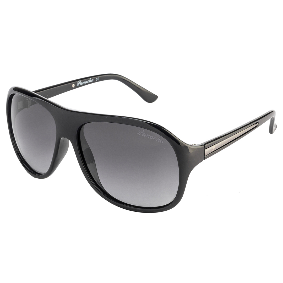 BRANDED Black Full Rim Square left side