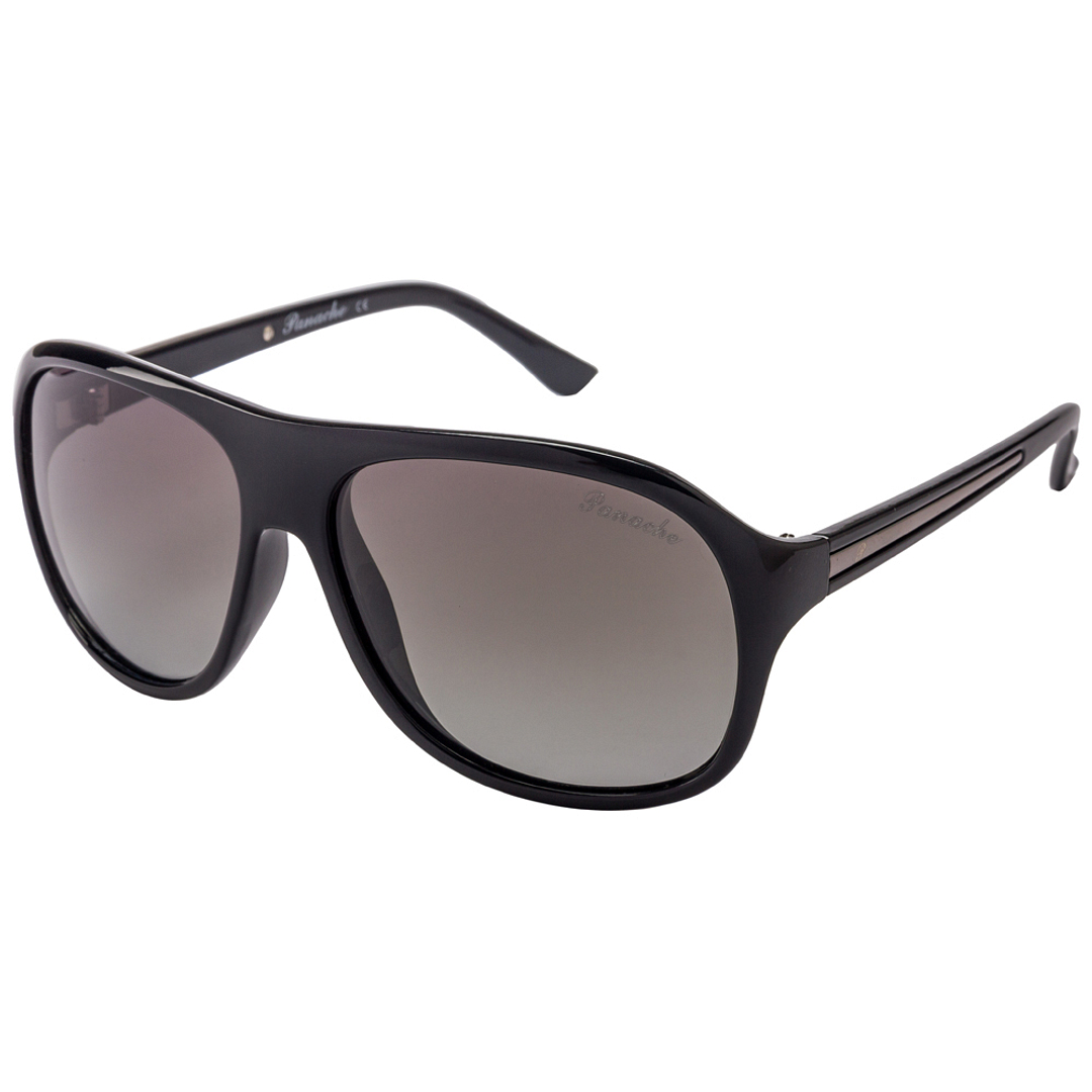 Panache Black Full Rim Square left side