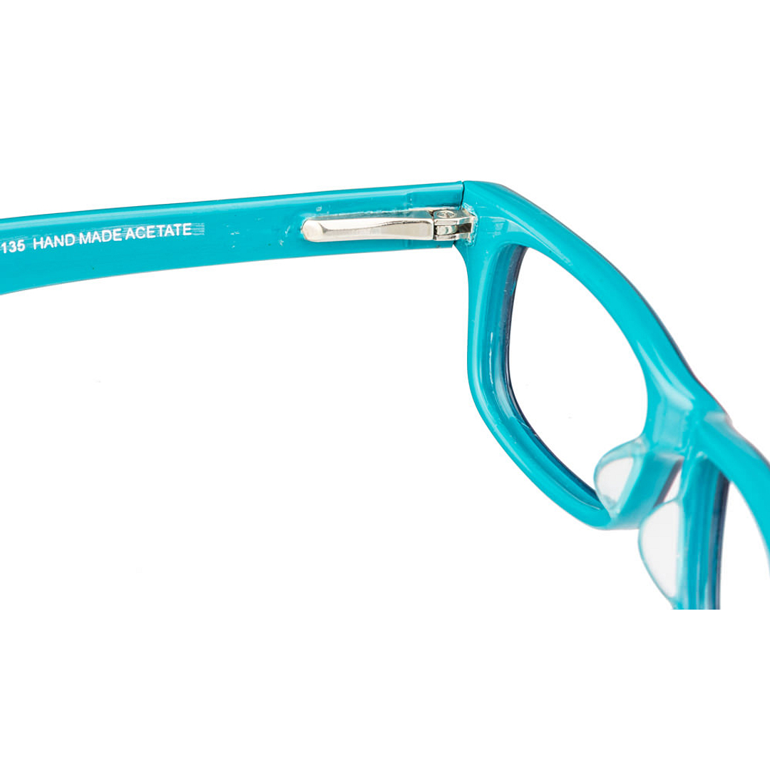 Boinkers Sky Blue Full Rim Rectangle left side