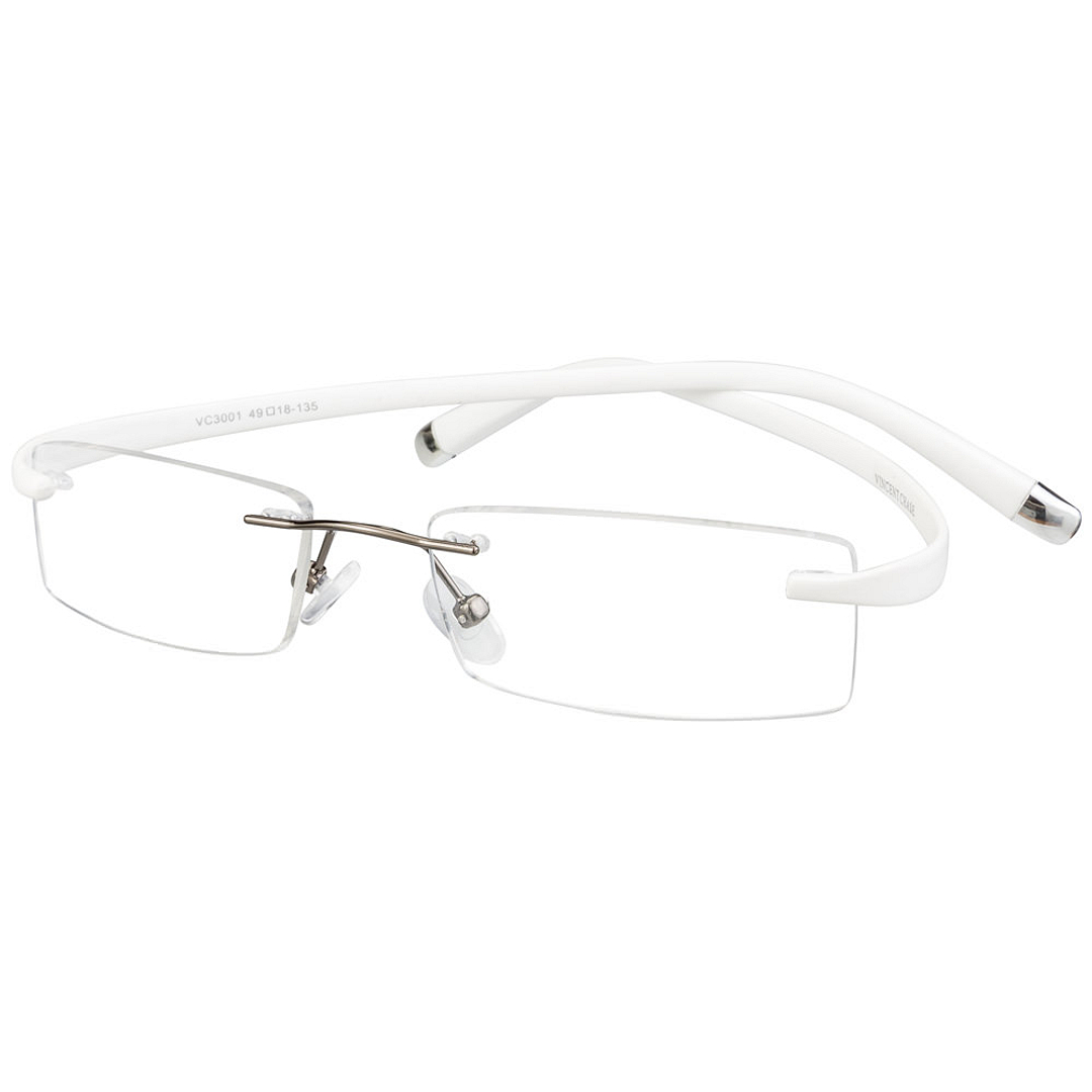 Lenskart Air Online White Rimless Rectangle right side