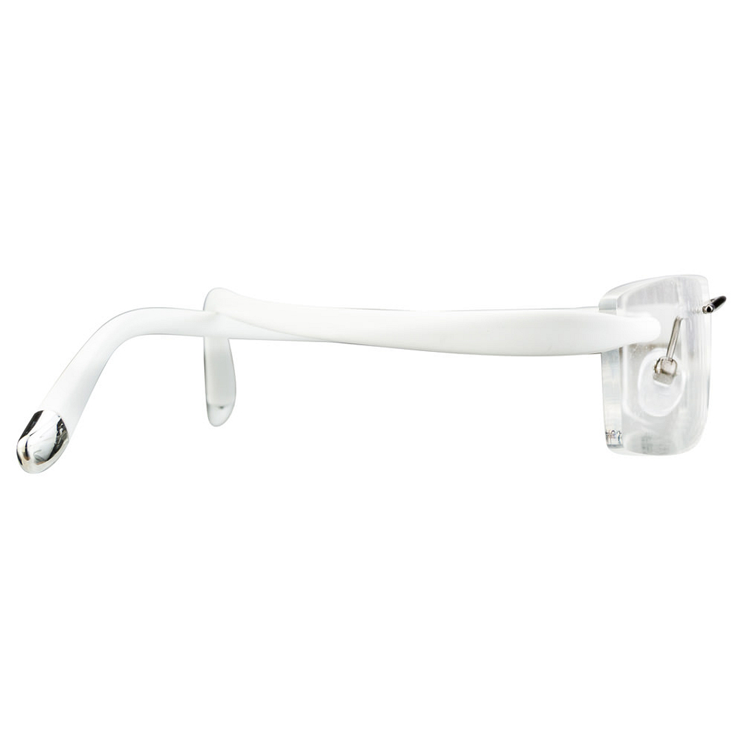 Lenskart Air Online White Rimless Rectangle left side