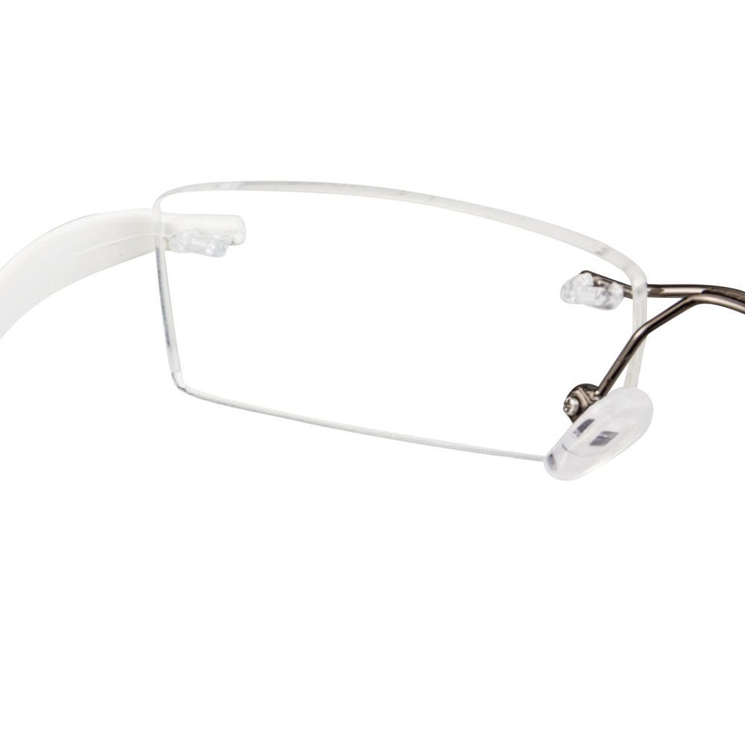 Lenskart Air Online White Rimless Rectangle left side