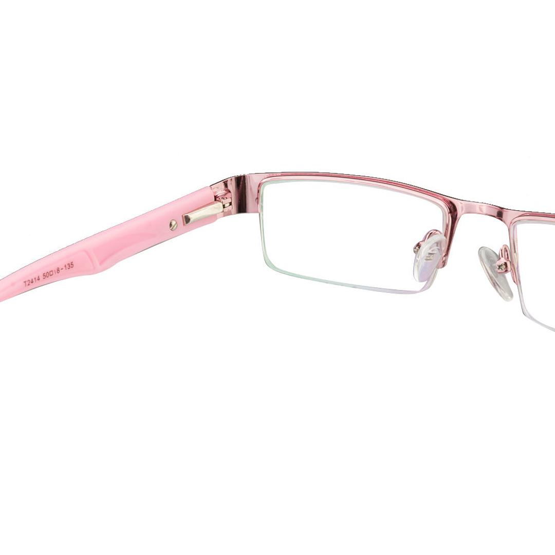 Lenskart Lenskart TOI Special: Pink Half Rim Rectangle Lenskart TOI Special OTHERS VC T 2414- left side