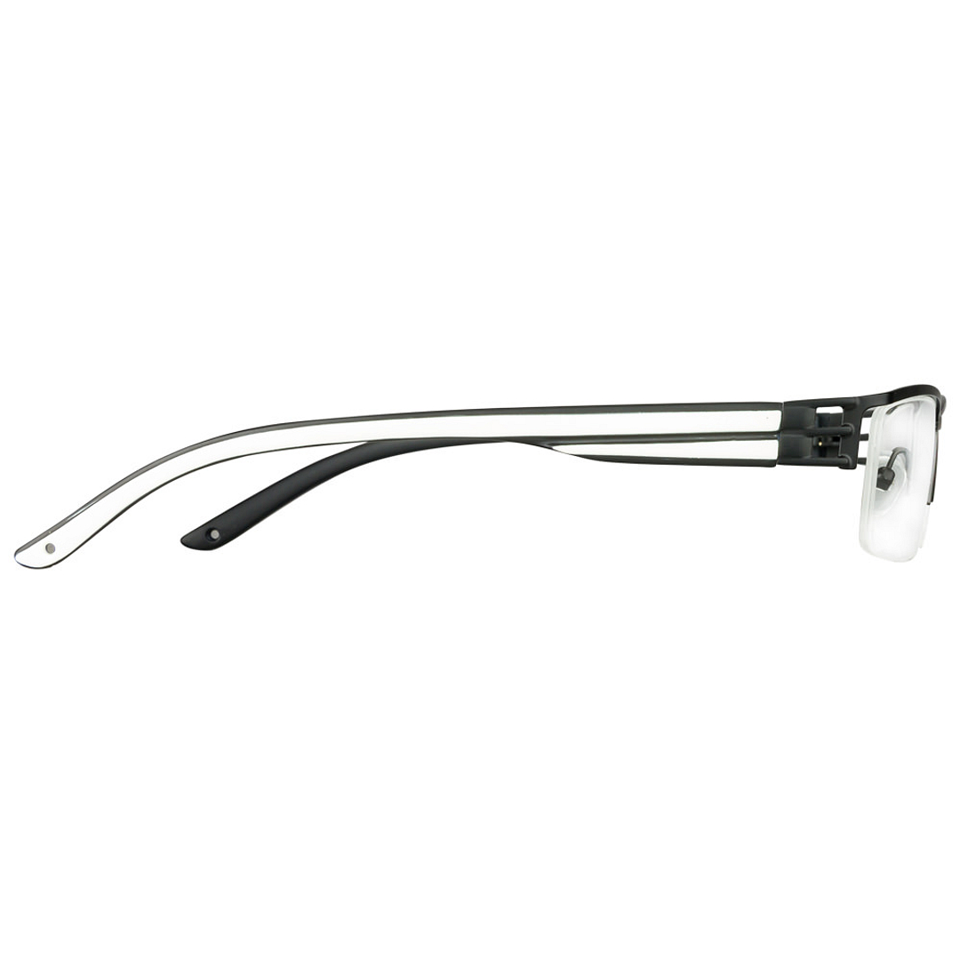 Lenskart Lenskart TOI Special: Matte Black White Half Rim Rectangle Lenskart TOI Special OTHERS VC 4331- left side