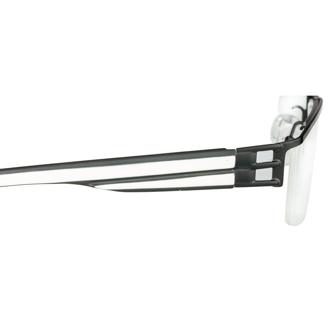 Lenskart Lenskart TOI Special: Matte Black White Half Rim Rectangle Lenskart TOI Special OTHERS VC 4331- right side