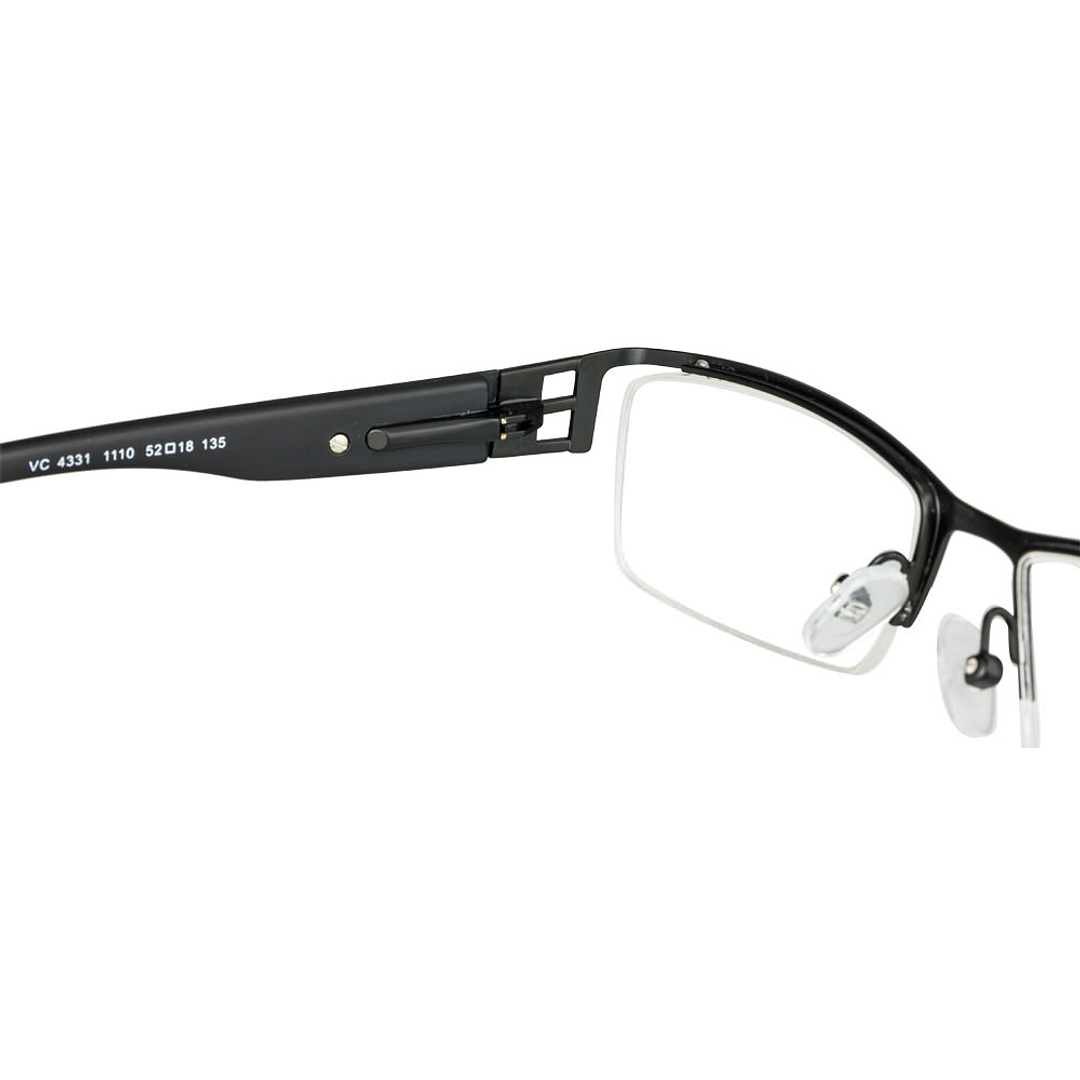 Lenskart Lenskart TOI Special: Matte Black White Half Rim Rectangle Lenskart TOI Special OTHERS VC 4331- left side