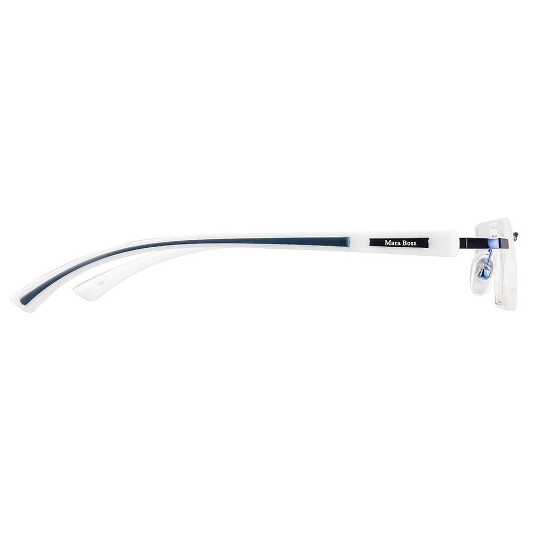 BRANDED White Rimless Rectangle left side