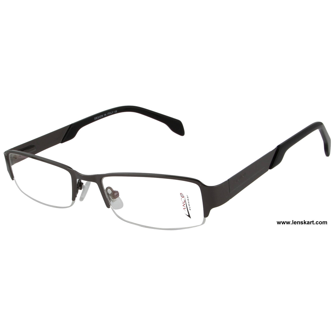 Lenskart Black Half Rim Rectangle left side