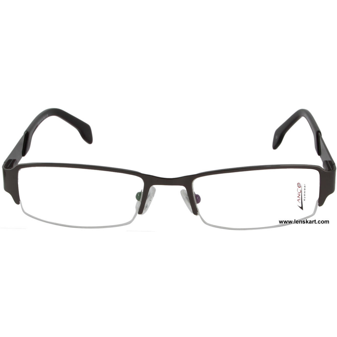 Lenskart Black Half Rim Rectangle left side