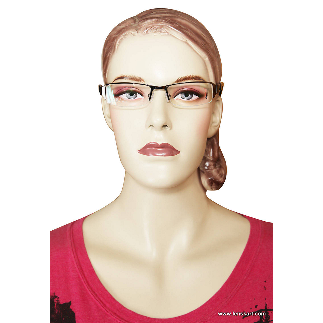 Lenskart Black Half Rim Rectangle right side