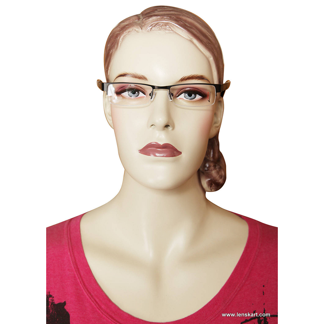 Lenskart Black Half Rim Rectangle right side
