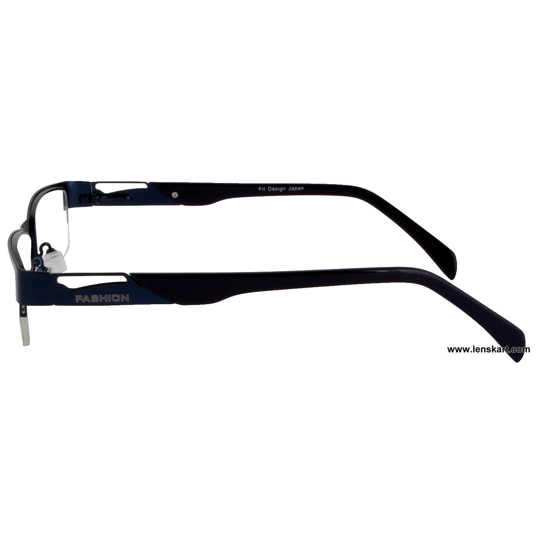 Lenskart Sky Blue Half Rim Rectangle right side