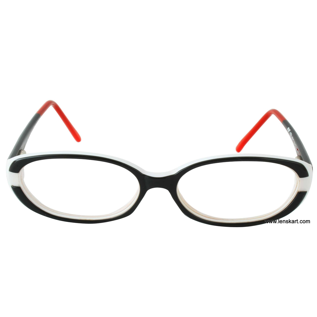 BRANDED Black Full Rim Rectangle left side