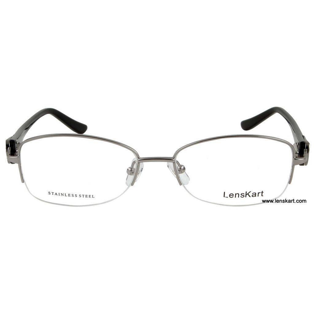 Senorita Silver Half Rim Round left side