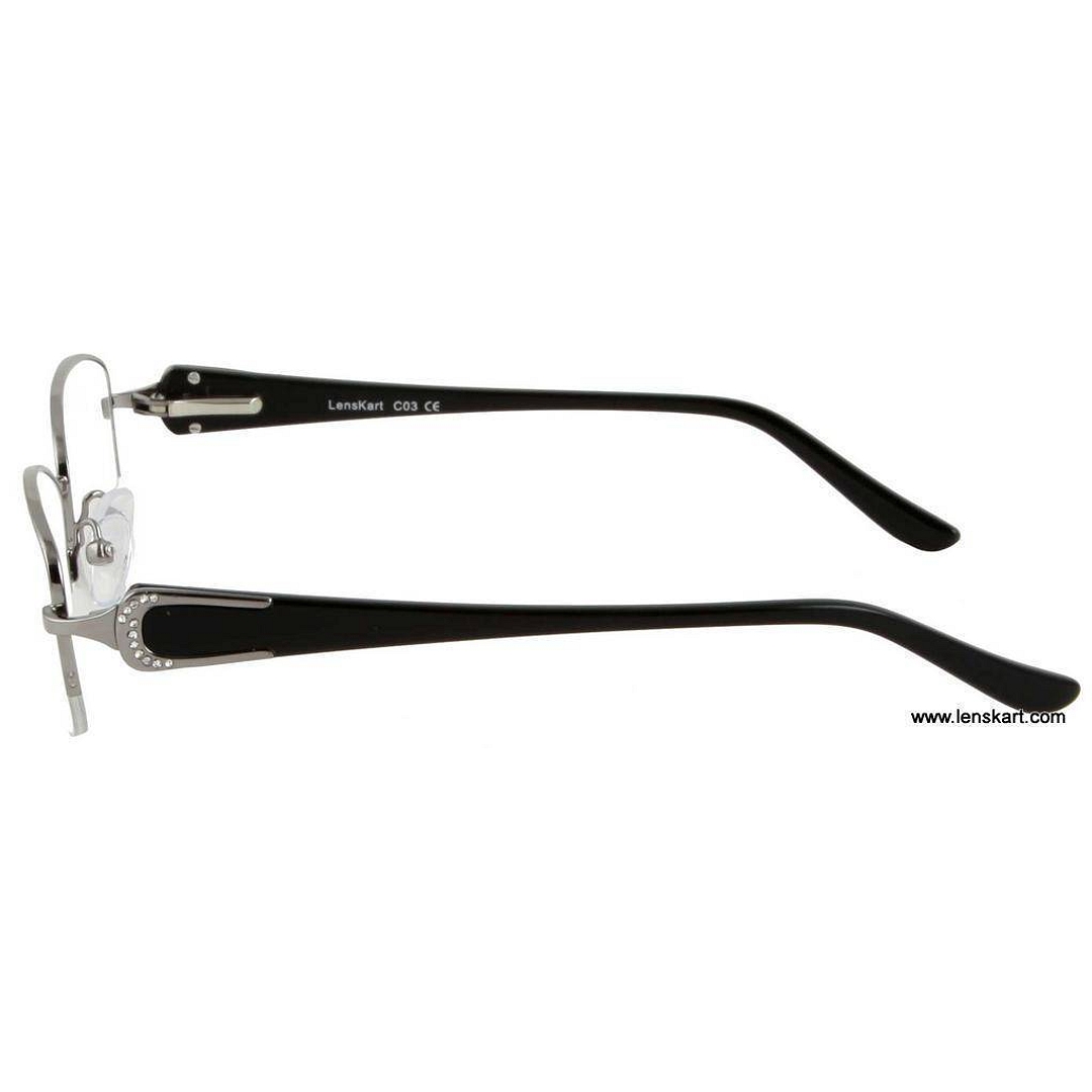 Senorita Silver Half Rim Round right side