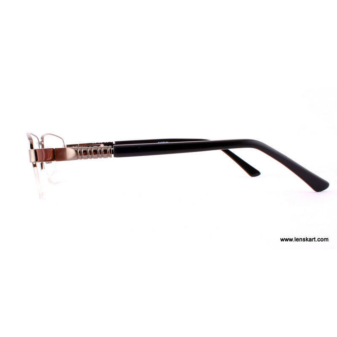 Lenskart Mid Gunmetal Half Rim Rectangle right side