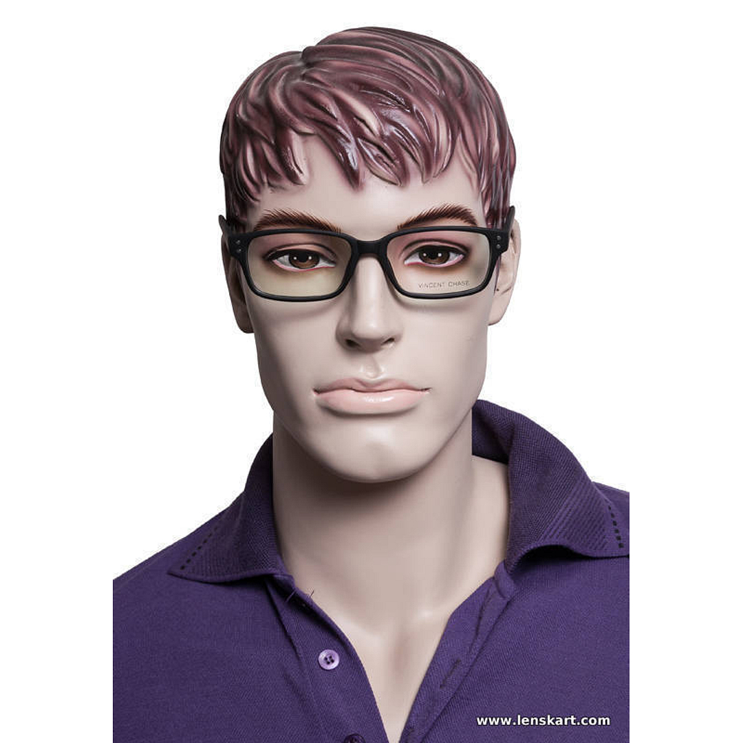 Vincent Chase Online Black Full Rim Rectangle left side