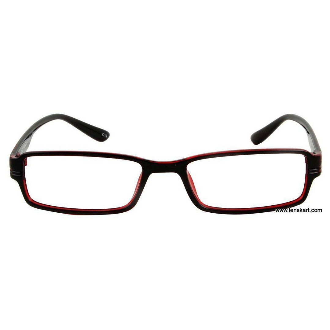 BRANDED Black Full Rim Rectangle left side