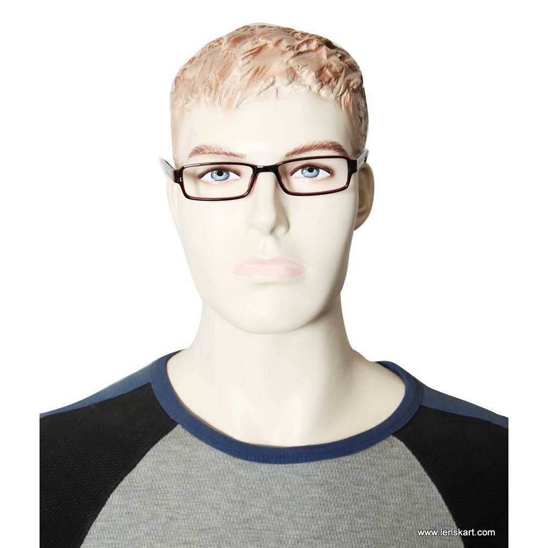 BRANDED Black Full Rim Rectangle left side