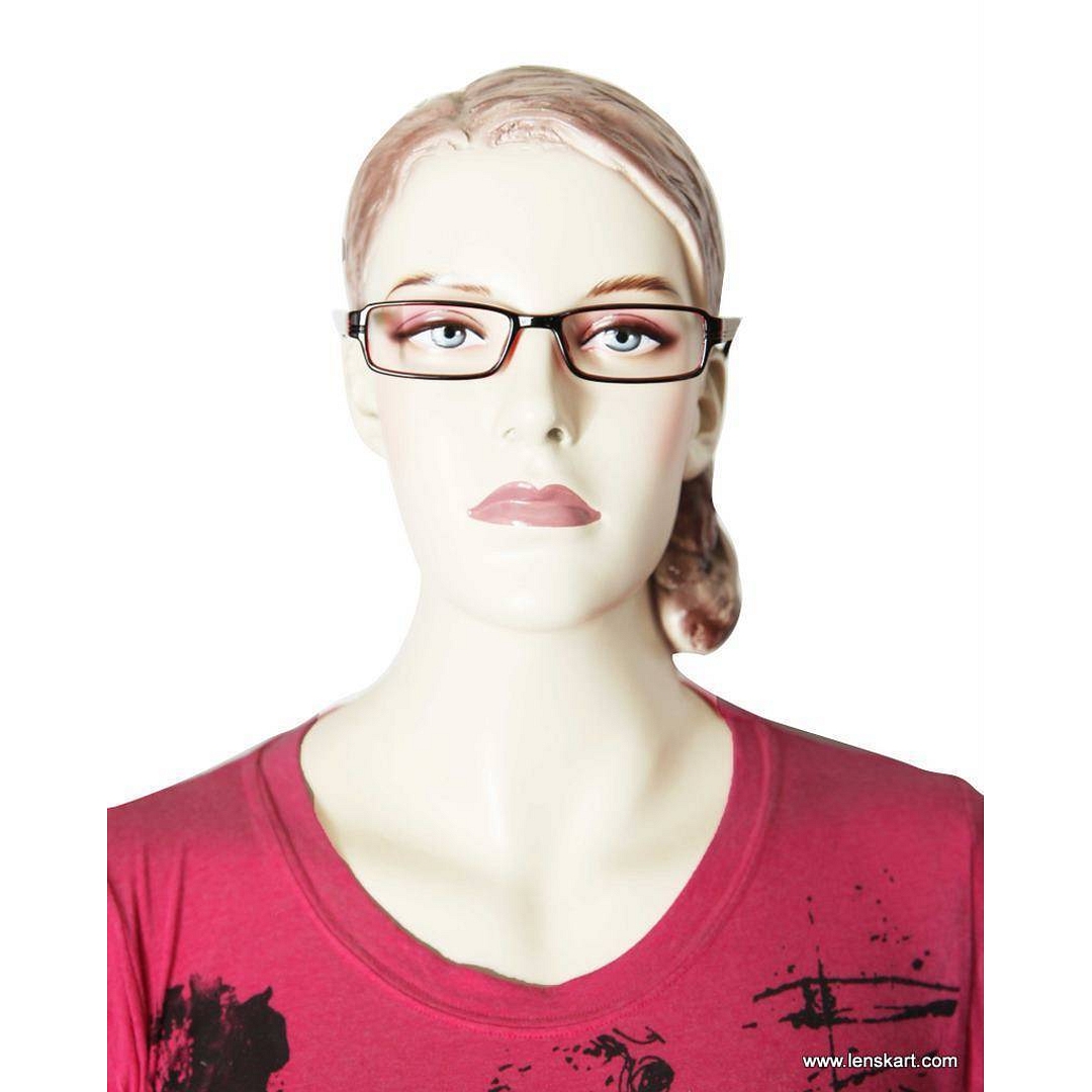 BRANDED Black Full Rim Rectangle right side