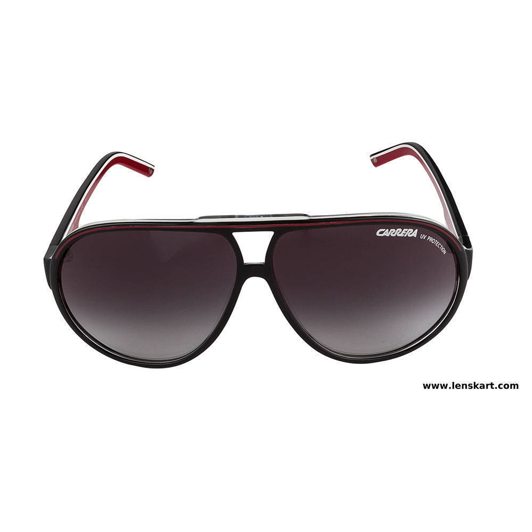BRANDED Black Full Rim Aviator left side