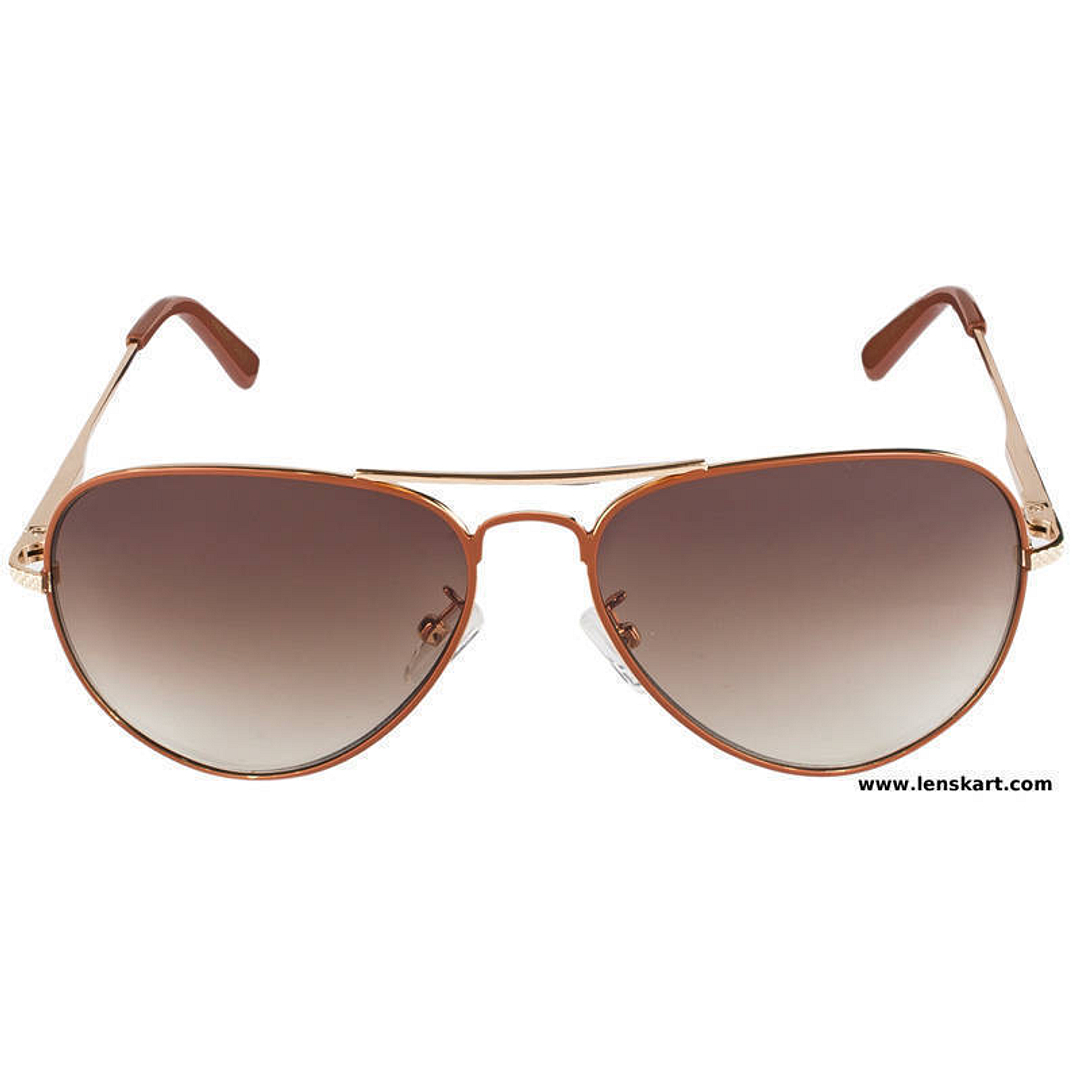 Vincent Chase Online Brown Full Rim Aviator left side