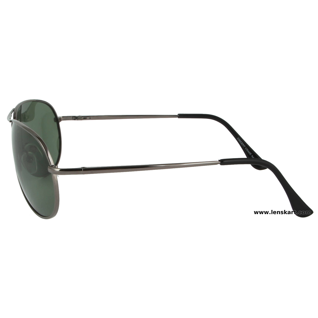 Vincent Chase Online Gunmetal Full Rim Rectangle right side