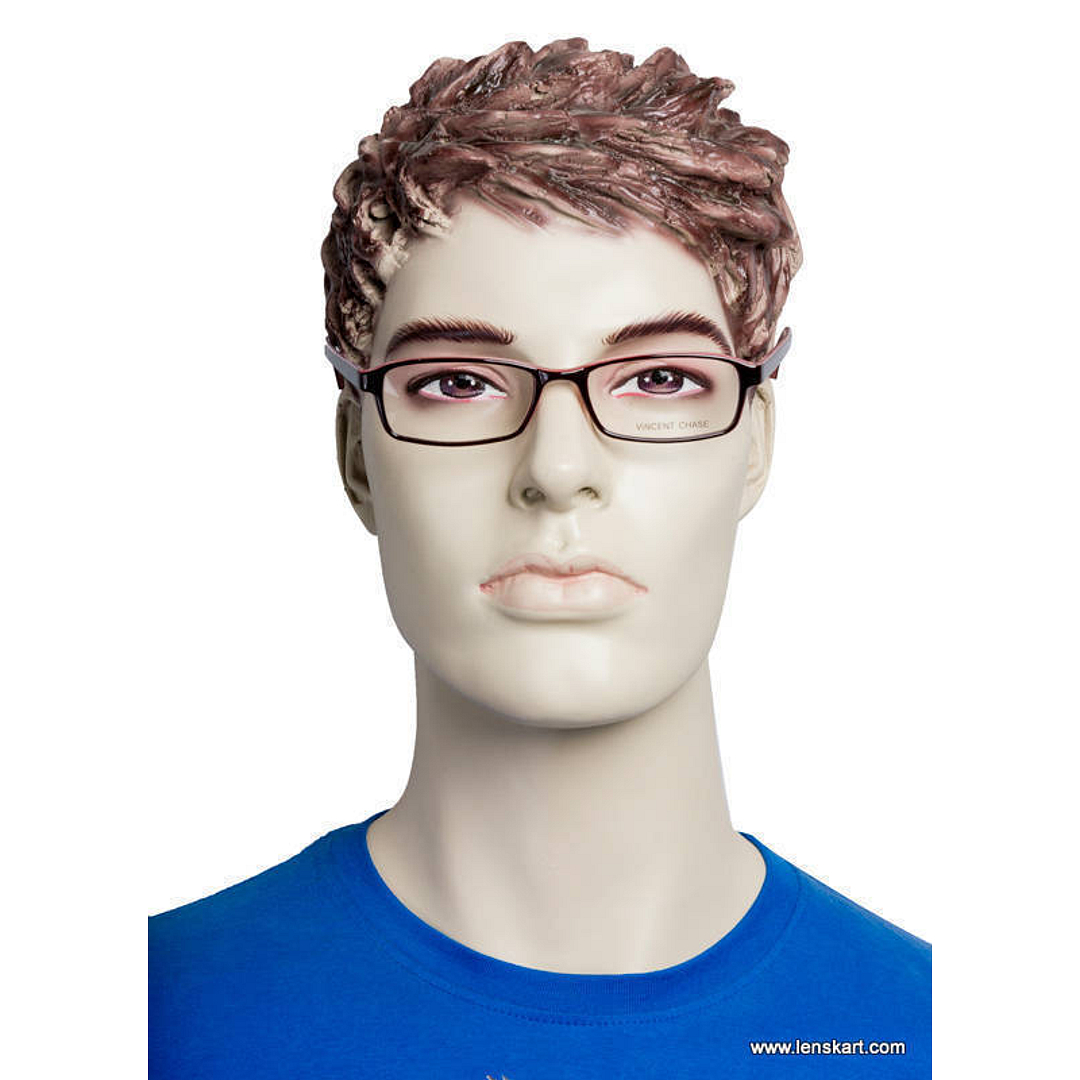 Vincent Chase Online Red Full Rim Rectangle left side