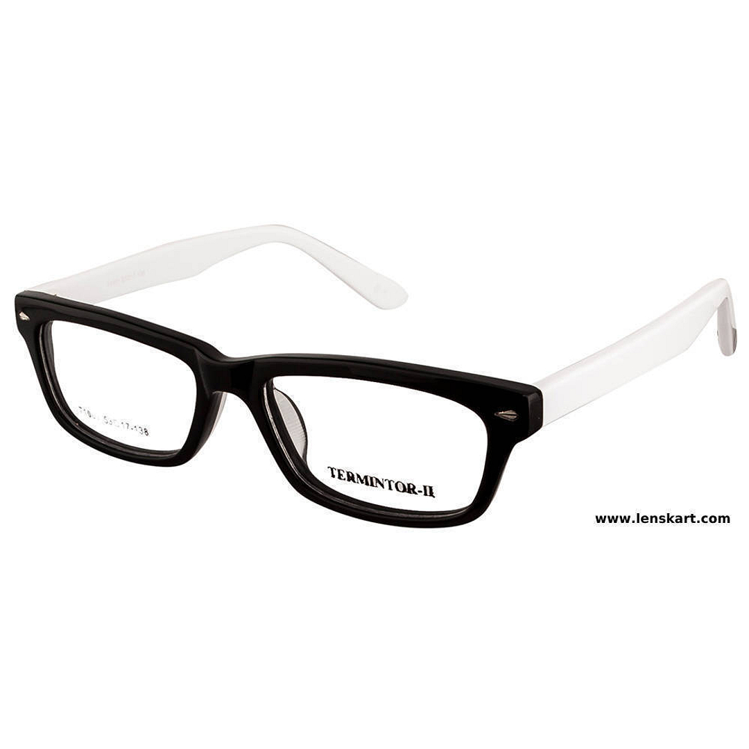 BRANDED Black Full Rim Rectangle left side