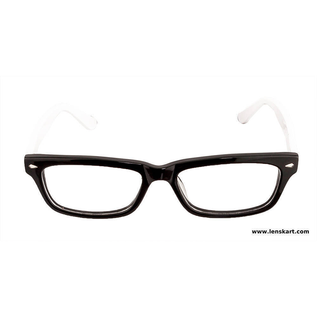 BRANDED Black Full Rim Rectangle right side