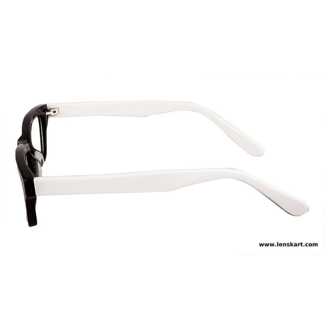 BRANDED Black Full Rim Rectangle left side