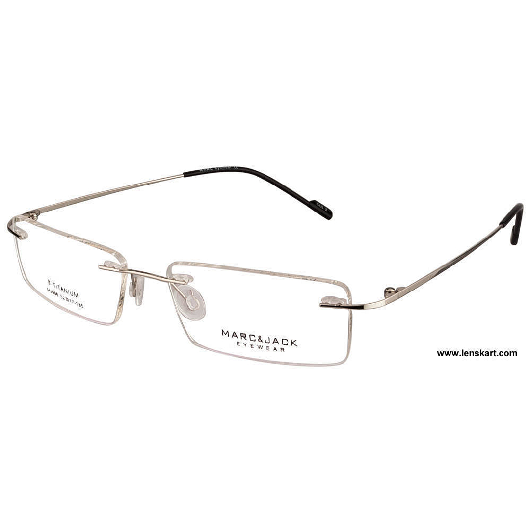 Buy Marc Jack Titanium MJ006 Col-2 Silver Eyeglasses at Lenskart.