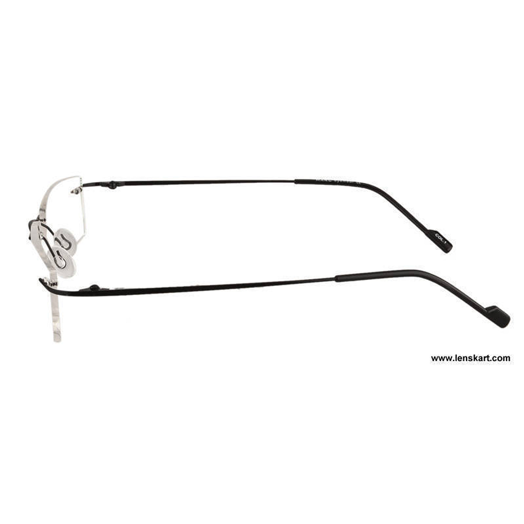 BRANDED Black Rimless Rectangle left side