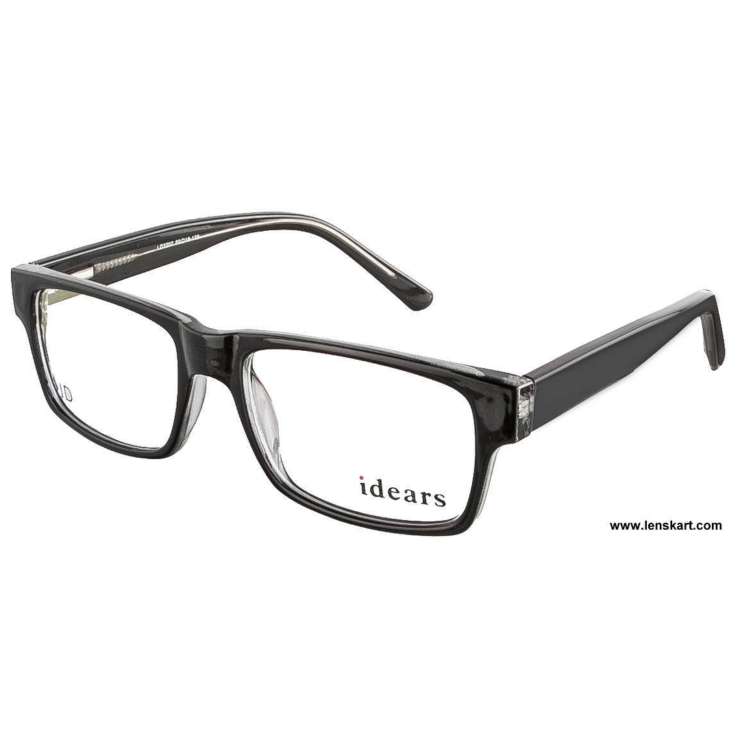 BRANDED Black Full Rim Rectangle left side