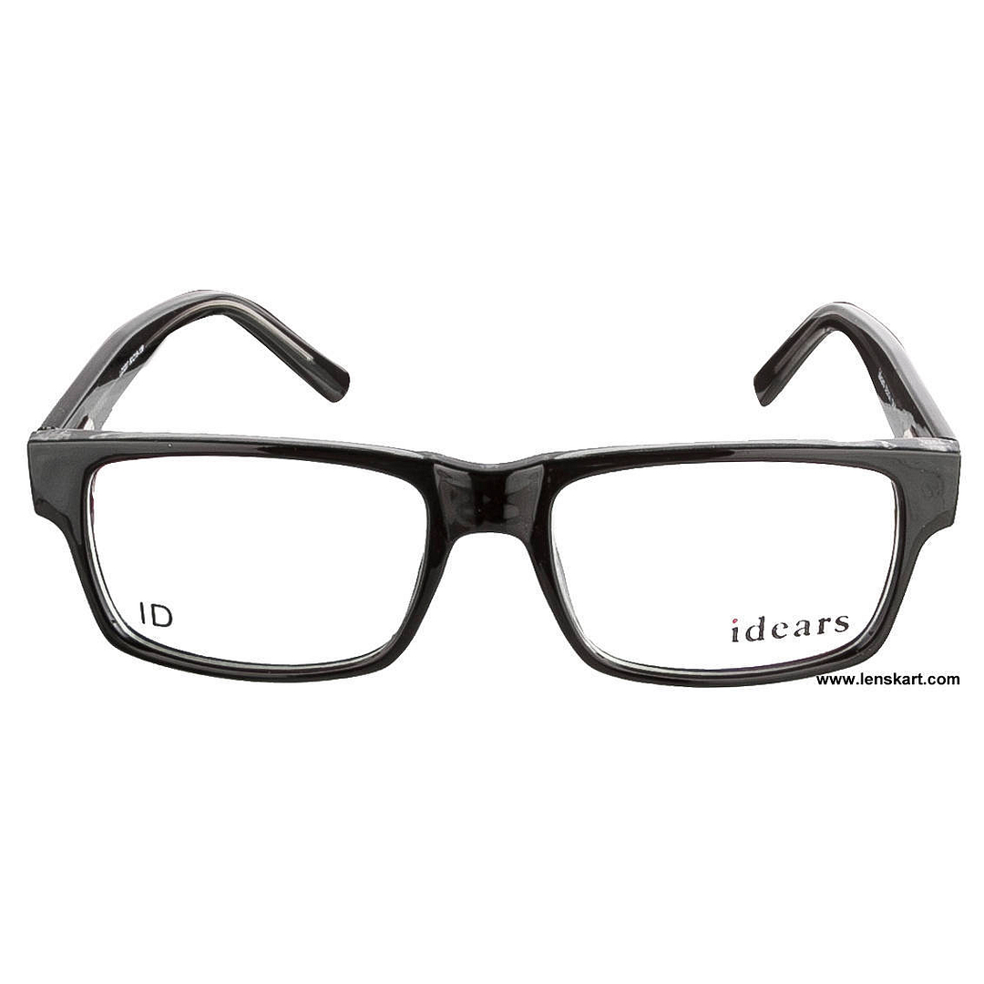 BRANDED Black Full Rim Rectangle left side