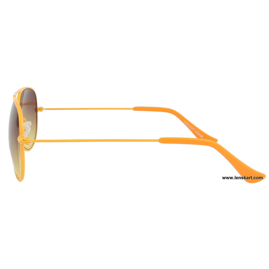 Vincent Chase Online Yellow Full Rim Aviator left side