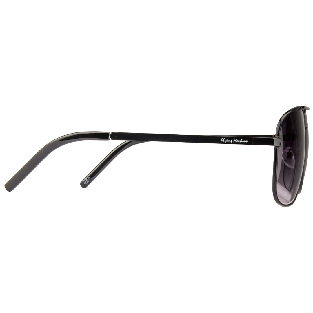 BRANDED Black Full Rim Round left side