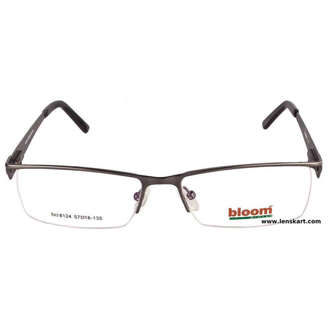 BRANDED Light Gray Half Rim right side
