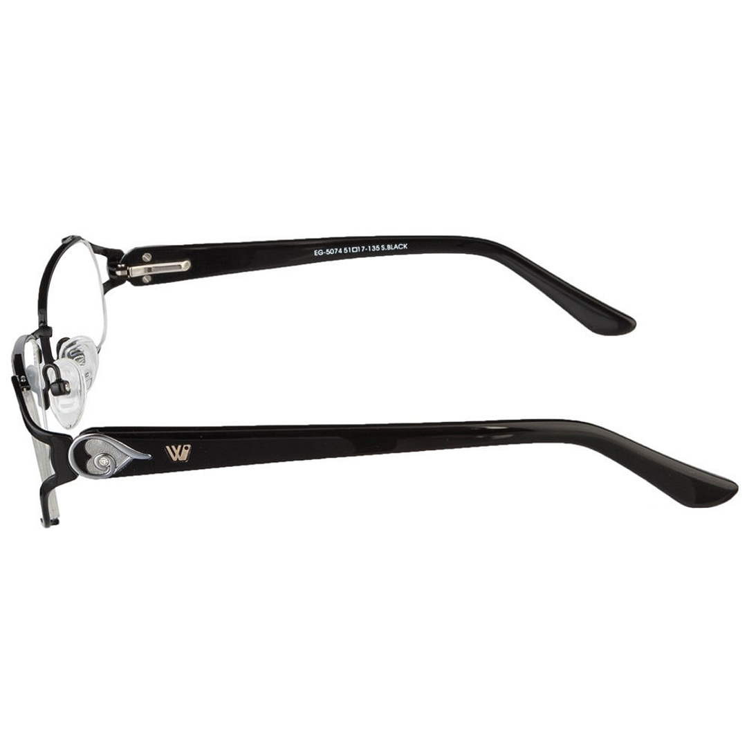 BRANDED Black Full Rim left side