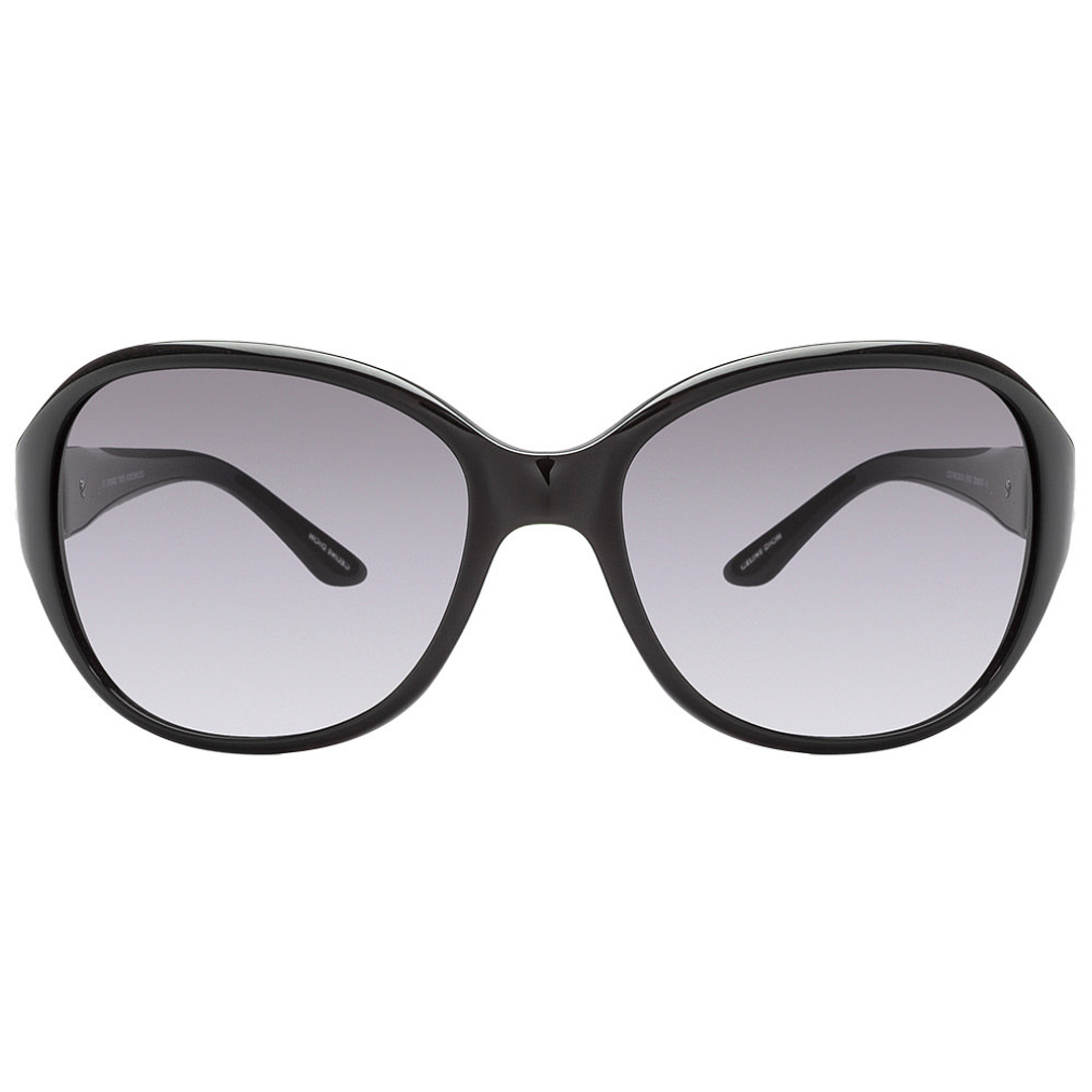 BRANDED Black Full Rim Oval left side