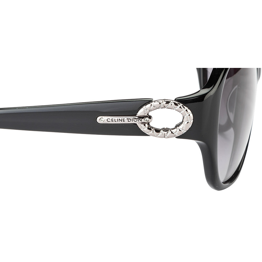BRANDED Black Full Rim Oval right side