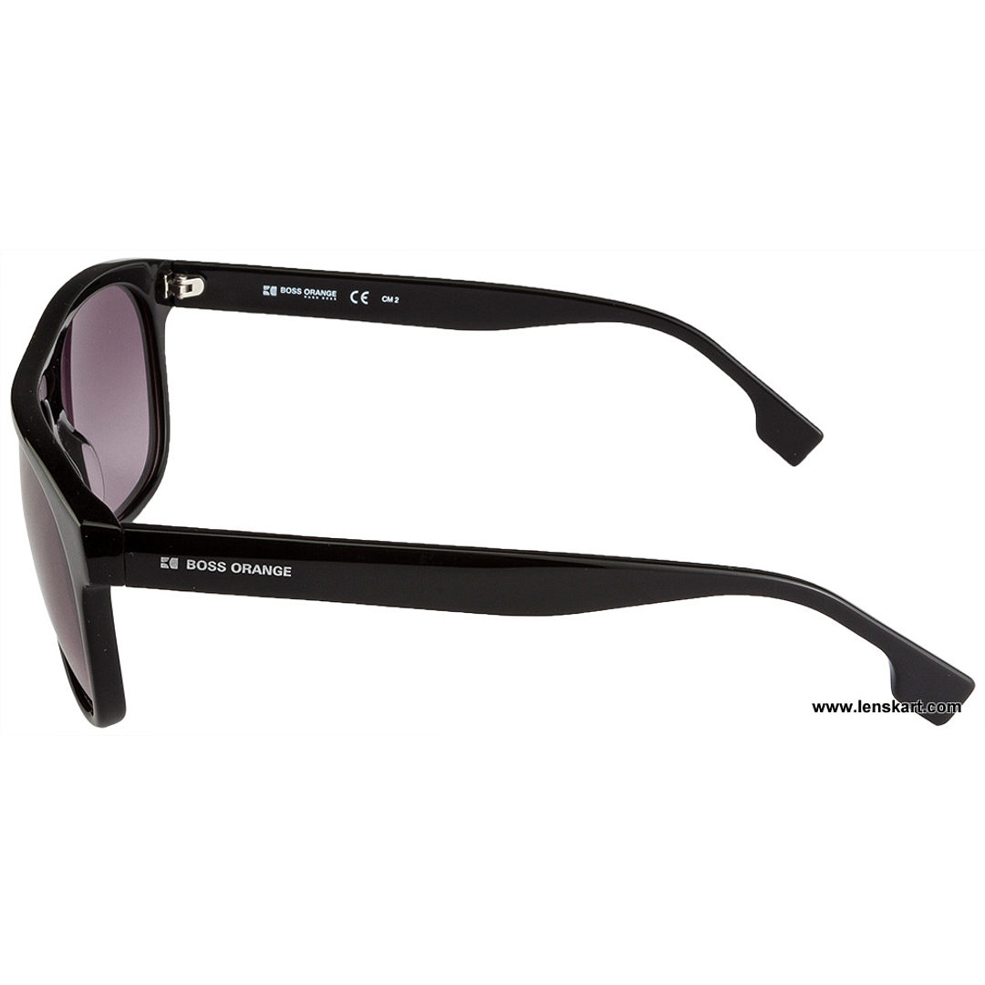 BRANDED Black Full Rim Square left side