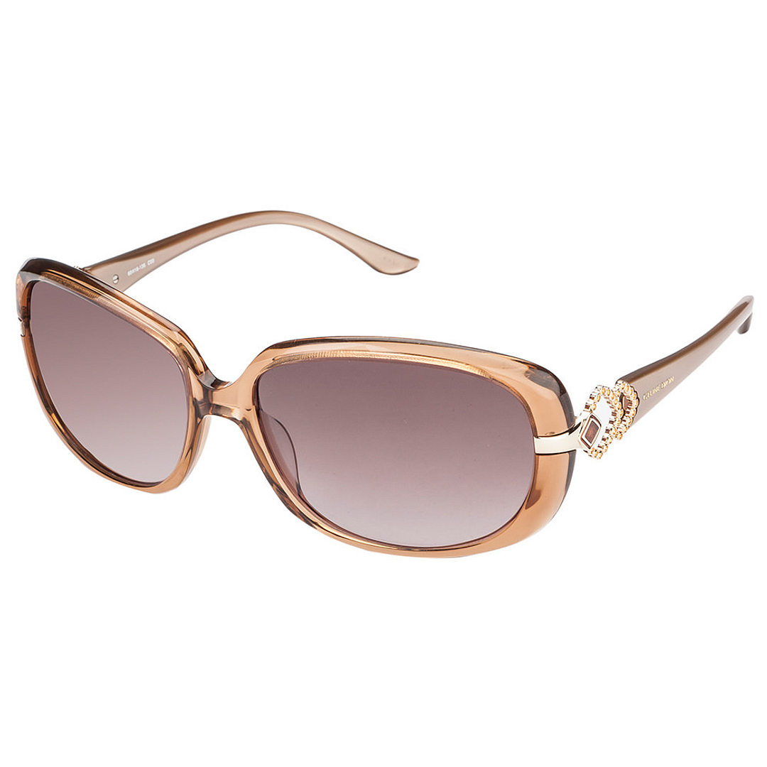 BRANDED Light Brown Full Rim Rectangle right side