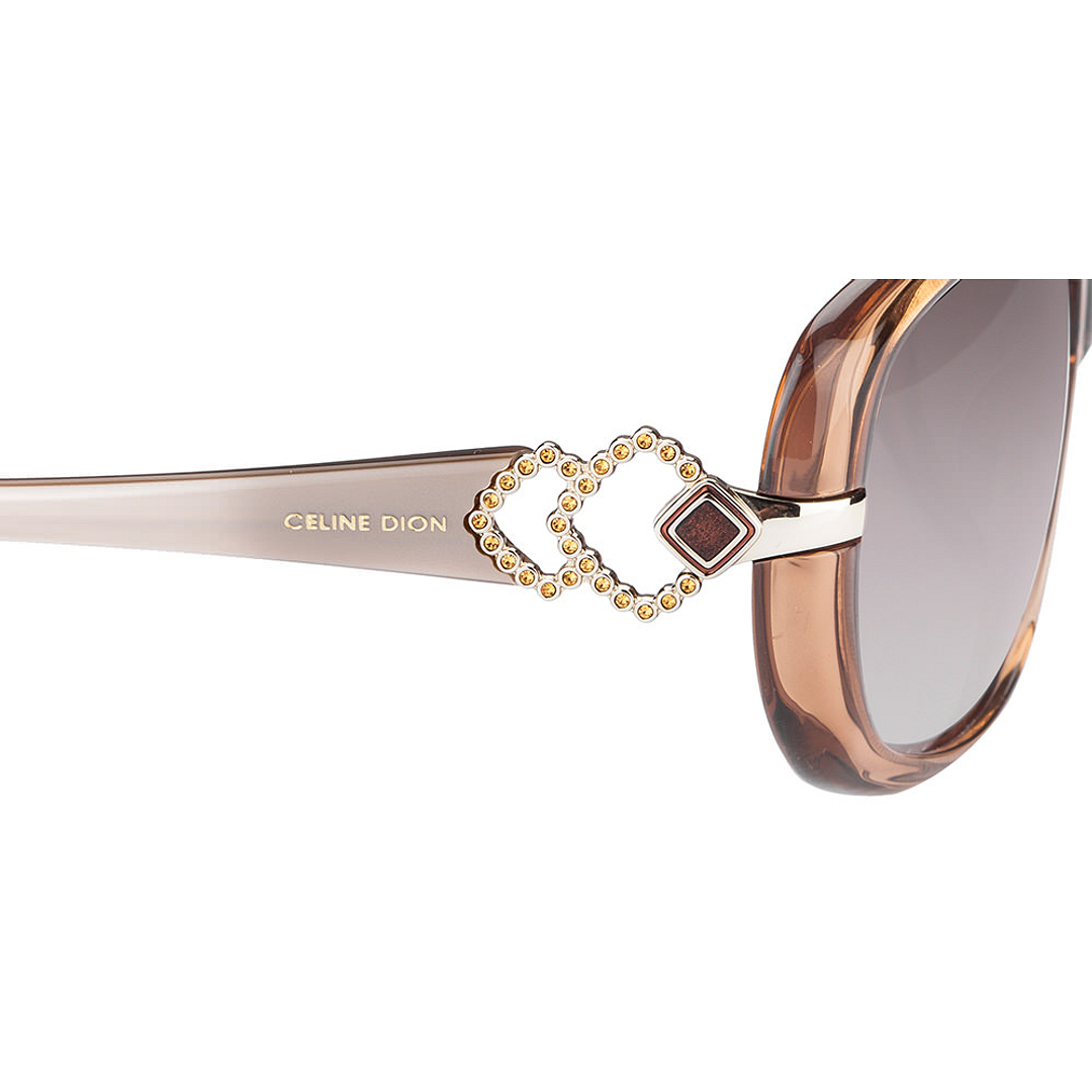 BRANDED Light Brown Full Rim Rectangle right side