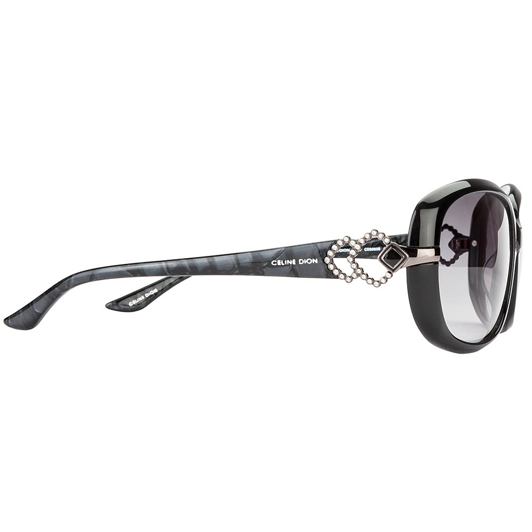 BRANDED Black Full Rim Rectangle left side
