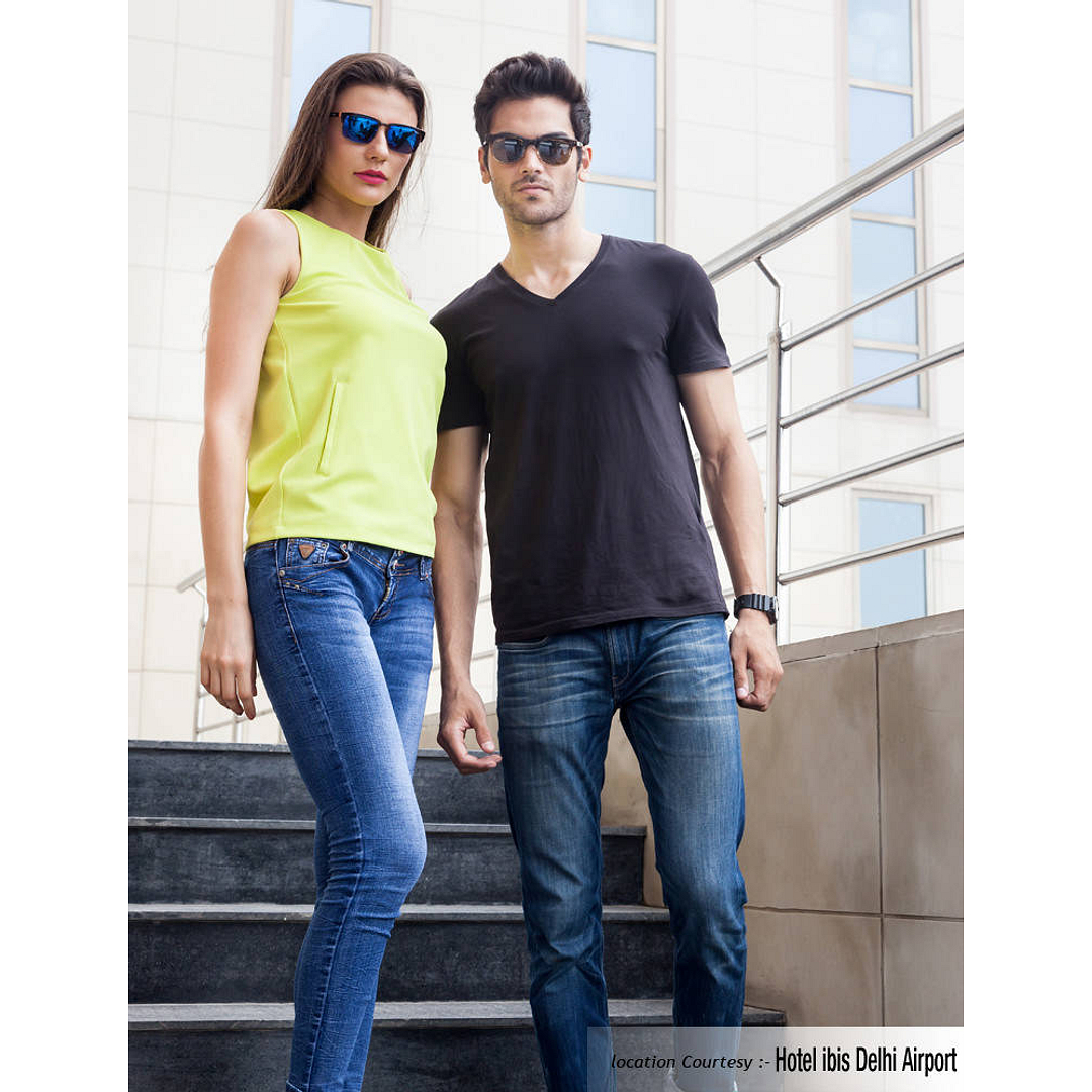 BRANDED Dark Brown Full Rim Square left side