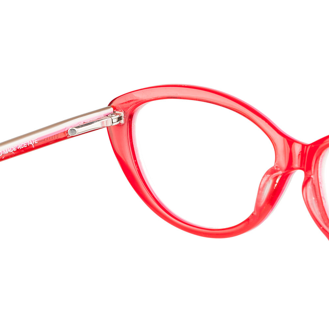 Lenskart Lenskart Toi Special: Brown Pink Full Rim Cat Eye Lenskart Toi Special Classic Acetate VC 2005- left side