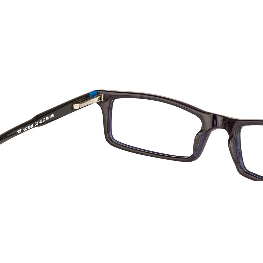 Vincent Chase Online Sky Blue Full Rim Rectangle left side