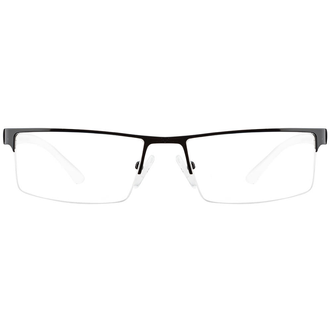 Vincent Chase Online Black Half Rim Rectangle left side